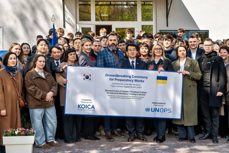 Участь у церемонії з нагоди початку підготовчих будівельних робіт закладання нового корпусу Васильківського професійного коледжу (29 квітня 2026 року)